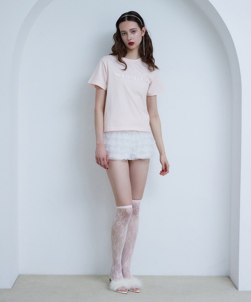 Seemi. byNICECLAUP（ シーミーバイナイスクラップ）の「【Seemi.】サスティナブルロゴTシャツ（Tシャツ/カットソー・レディース・ネイビー/ホワイト/ピンク/レッド・FREE）」の21枚目の写真