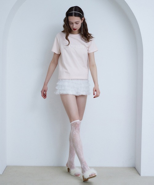 Seemi. byNICECLAUP（ シーミーバイナイスクラップ）の「【Seemi.】サスティナブルロゴTシャツ（Tシャツ/カットソー・レディース・ネイビー/ホワイト/ピンク/レッド・FREE）」の22枚目の写真