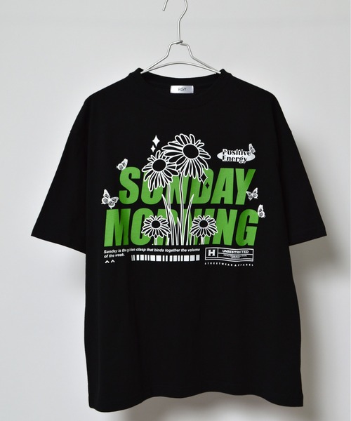 spiritoso(スピリトーゾ)の「【spiritoso】SUNDAY MORNING ビッグシルエットTシャツ(Tシャツ/カットソー・レディース・ネイビー/ブラック/ホワイト・LARGE/MEDIUM)」の8枚目の写真