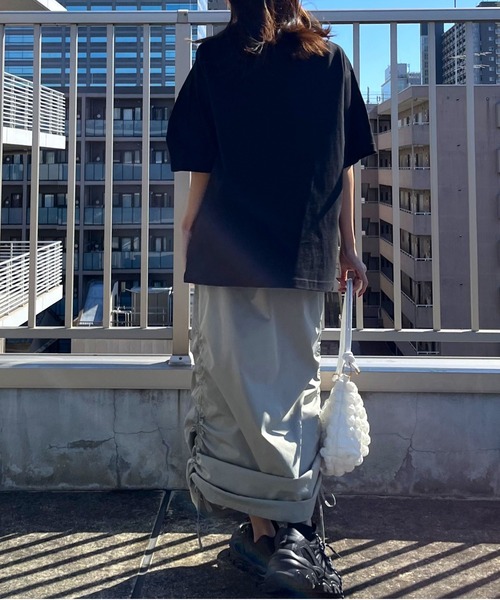 spiritoso(スピリトーゾ)の「【spiritoso】SUNDAY MORNING ビッグシルエットTシャツ(Tシャツ/カットソー・レディース・ネイビー/ブラック/ホワイト・LARGE/MEDIUM)」の17枚目の写真
