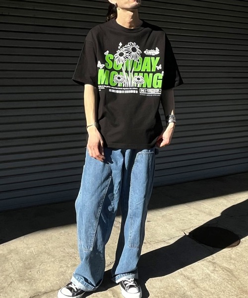 spiritoso(スピリトーゾ)の「【spiritoso】SUNDAY MORNING ビッグシルエットTシャツ(Tシャツ/カットソー・レディース・ネイビー/ブラック/ホワイト・LARGE/MEDIUM)」の20枚目の写真