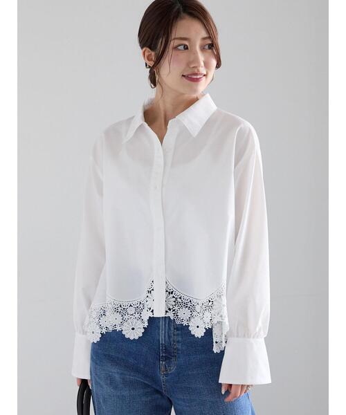 Te chichi（テチチ）の「レースクロップドブラウス（シャツ/ブラウス・レディース・ブラック/オフホワイト・F）」の22枚目の写真