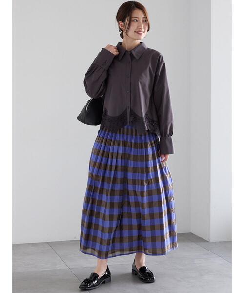 Te chichi（テチチ）の「レースクロップドブラウス（シャツ/ブラウス・レディース・ブラック/オフホワイト・F）」の21枚目の写真