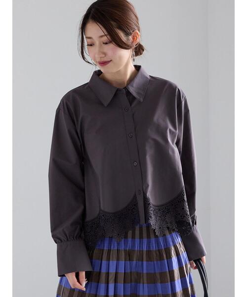 Te chichi（テチチ）の「レースクロップドブラウス（シャツ/ブラウス・レディース・ブラック/オフホワイト・F）」の19枚目の写真