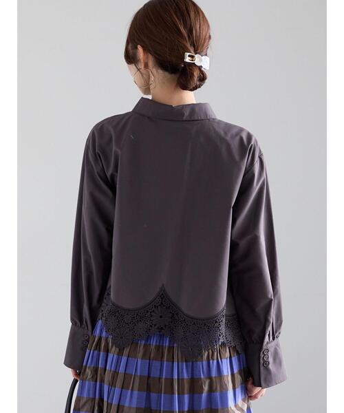 Te chichi（テチチ）の「レースクロップドブラウス（シャツ/ブラウス・レディース・ブラック/オフホワイト・F）」の18枚目の写真