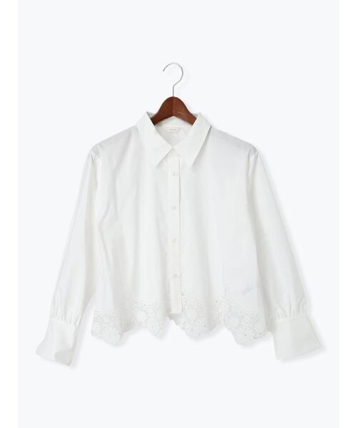 Te chichi（テチチ）の「レースクロップドブラウス（シャツ/ブラウス・レディース・ブラック/オフホワイト・F）」の13枚目の写真