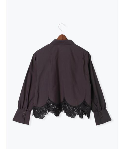 Te chichi（テチチ）の「レースクロップドブラウス（シャツ/ブラウス・レディース・ブラック/オフホワイト・F）」の11枚目の写真