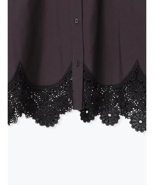 Te chichi（テチチ）の「レースクロップドブラウス（シャツ/ブラウス・レディース・ブラック/オフホワイト・F）」の8枚目の写真