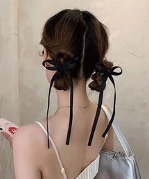 推し活さぽちゃん（オシカツサポチャン）の「ロングリボンヘアクリップ（バレッタ/ヘアクリップ）」