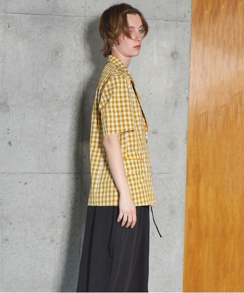 タイムセール！MAISON SPECIAL ハーフスリーブジャケット Sheer Half Sleeve Jacket/シアーハーフスリーブジャケット