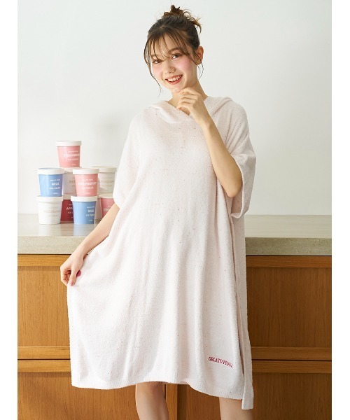 ジェラートピケ　ワンピース　カップアイスモチーフバスポンチョ gelato pique Sleep（ジェラートピケスリープ）の「【Sleep