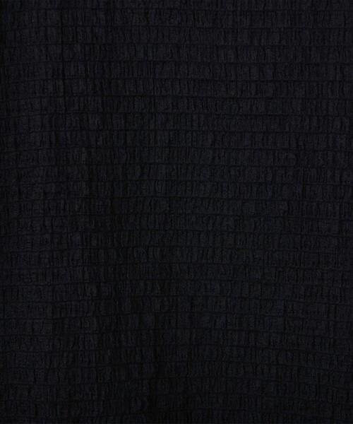 6(ロク)の「<6(ROKU)>シアー シャーリング Tシャツ(Tシャツ/カットソー・レディース・ホワイト/ブラック・FREE)」の3枚目の写真