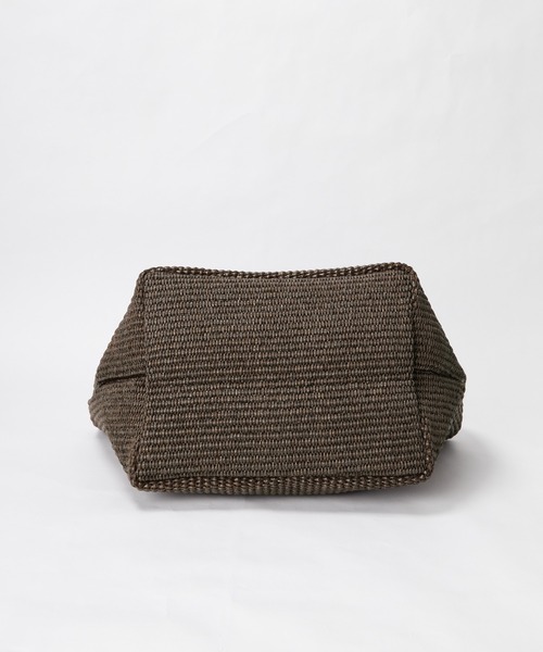 marco masi（マルコマージ）の「【MARCO MASI】ラフィア風トートバッグ-RAFFIA LIKE HANDBAG（トートバッグ・レディース・ベージュ/ダークブラウン・FREE）」の13枚目の写真
