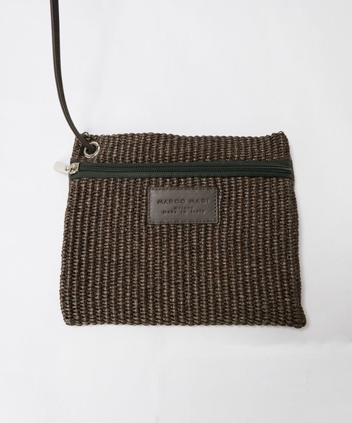 marco masi（マルコマージ）の「【MARCO MASI】ラフィア風トートバッグ-RAFFIA LIKE HANDBAG（トートバッグ・レディース・ベージュ/ダークブラウン・FREE）」の15枚目の写真