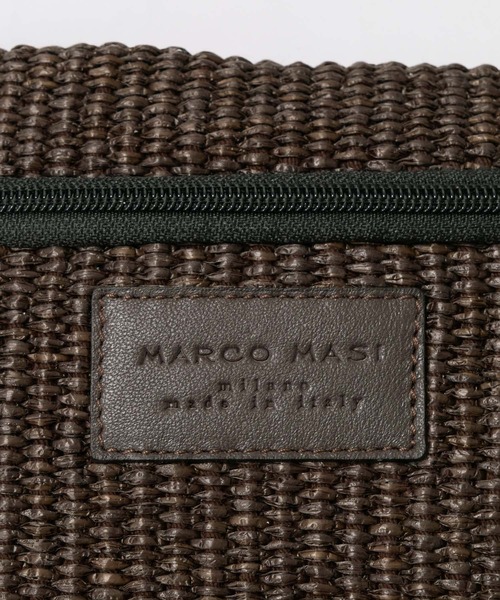 marco masi（マルコマージ）の「【MARCO MASI】ラフィア風トートバッグ-RAFFIA LIKE HANDBAG（トートバッグ・レディース・ベージュ/ダークブラウン・FREE）」の16枚目の写真