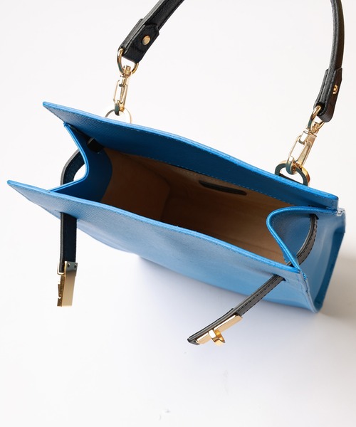CULLNI(クルニ)の「Clasp lock Belt Hand Bag(ハンドバッグ・メンズ・ブラウン系/オフホワイト/グレー/ブラック系その他/ブラック/スカイブルー・ONESIZE)」の20枚目の写真