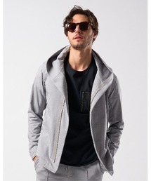 wjk（ダヴルジェイケイ）の「【LEON×B'2nd×wjk】riders wrap light jersey parka（パーカー）」