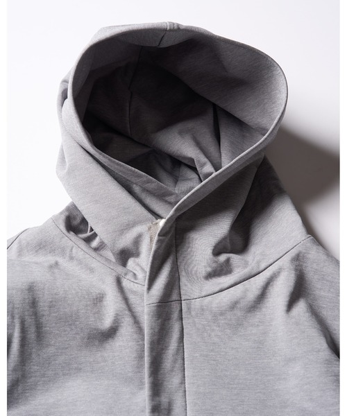 wjk（ダヴルジェイケイ）の「【LEON×B'2nd×wjk】riders wrap light jersey parka（パーカー・メンズ・ブラック/グレー・SMALL/MEDIUM/LARGE/X-LARGE）」の6枚目の写真