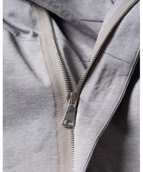 wjk（ダヴルジェイケイ）の「【LEON×B'2nd×wjk】riders wrap light jersey parka（パーカー・メンズ・ブラック/グレー・SMALL/MEDIUM/LARGE/X-LARGE）」の7枚目の写真