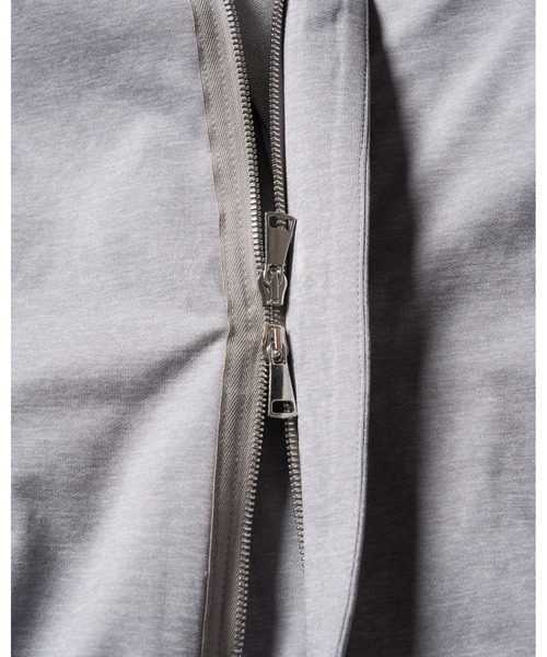 wjk（ダヴルジェイケイ）の「【LEON×B'2nd×wjk】riders wrap light jersey parka（パーカー・メンズ・ブラック/グレー・SMALL/MEDIUM/LARGE/X-LARGE）」の8枚目の写真