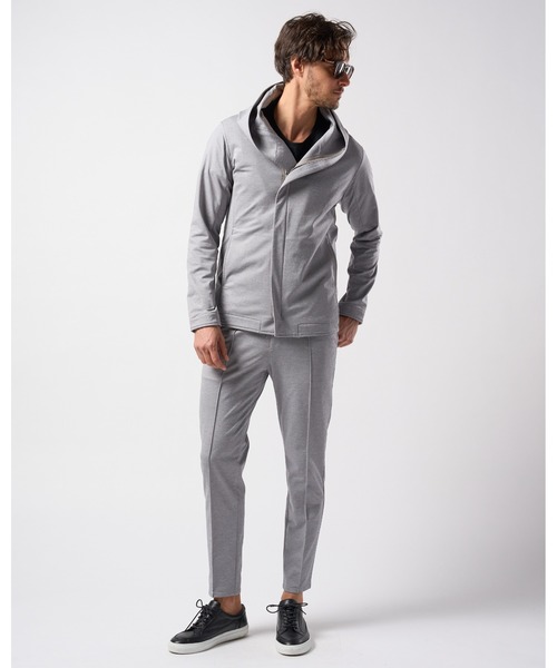 wjk（ダヴルジェイケイ）の「【LEON×B'2nd×wjk】riders wrap light jersey parka（パーカー・メンズ・ブラック/グレー・SMALL/MEDIUM/LARGE/X-LARGE）」の16枚目の写真