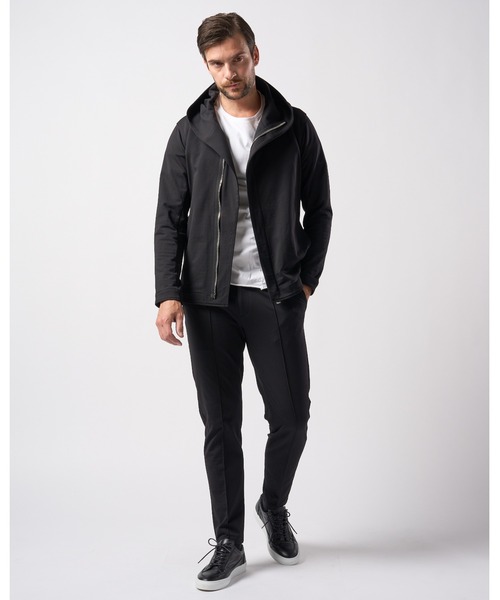 wjk（ダヴルジェイケイ）の「【LEON×B'2nd×wjk】riders wrap light jersey parka（パーカー・メンズ・ブラック/グレー・SMALL/MEDIUM/LARGE/X-LARGE）」の21枚目の写真