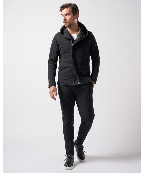 wjk（ダヴルジェイケイ）の「【LEON×B'2nd×wjk】riders wrap light jersey parka（パーカー・メンズ・ブラック/グレー・SMALL/MEDIUM/LARGE/X-LARGE）」の22枚目の写真