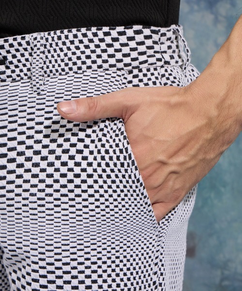 ジオメトリックブリスタージャカードハーフパンツ（その他パンツ