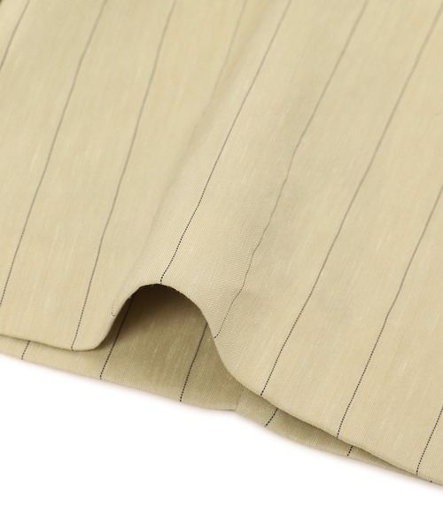 ADAM ET ROPE'（アダムエロペ）の「【EMOELLE】ドロストシャツジャケット（テーラードジャケット・レディース・ベージュ系その他/ブラック・38/36）」の9枚目の写真