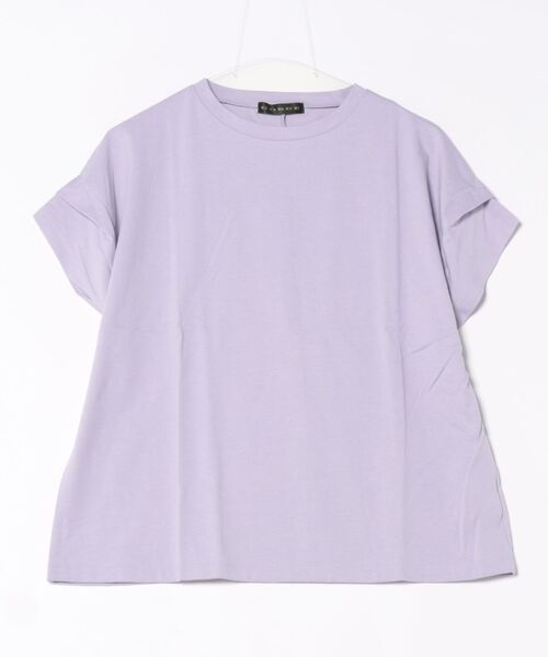GORGE（ゴージ）の「タックショルダーTシャツ（Tシャツ/カットソー・レディース・ブラック/オフホワイト/オレンジ/ラベンダー・F）」の7枚目の写真