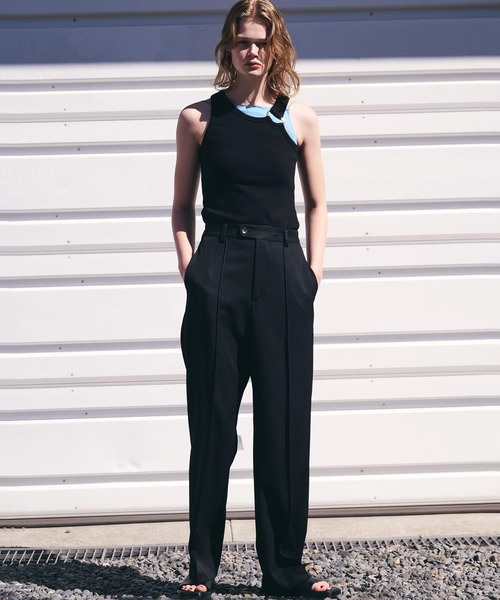 AKTE（アクテ）の「ツイルタックパンツ（その他パンツ・レディース・ミント/ブラック・1/2/2T）」の20枚目の写真