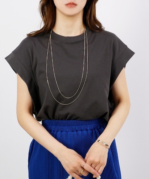 CLOTHY(クロシィ)の「【スタイリッシュ×ルーズな抜け感】バットウィングノースリトップス(タンクトップ・レディース・その他/ブラック/チャコールグレー/オフホワイト/レッド・LARGE/MEDIUM)」の19枚目の写真