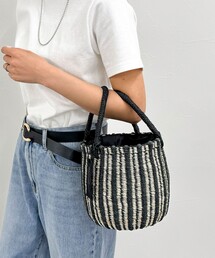 【BAGMATI/バグマティ】ストライプラウンドアバカバッグ