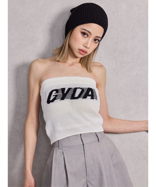 GYDA（ジェイダ）の「GYDA ニットベアトップス（ニット/セーター・レディース・オフホワイト/ブラック/スカイブルー/ピンク/ライム・FREE）」の6枚目の写真