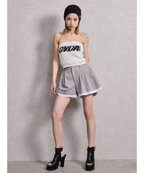 GYDA（ジェイダ）の「GYDA ニットベアトップス（ニット/セーター・レディース・オフホワイト/ブラック/スカイブルー/ピンク/ライム・FREE）」の7枚目の写真