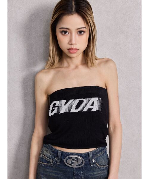 GYDA（ジェイダ）の「GYDA ニットベアトップス（ニット/セーター・レディース・オフホワイト/ブラック/スカイブルー/ピンク/ライム・FREE）」の10枚目の写真