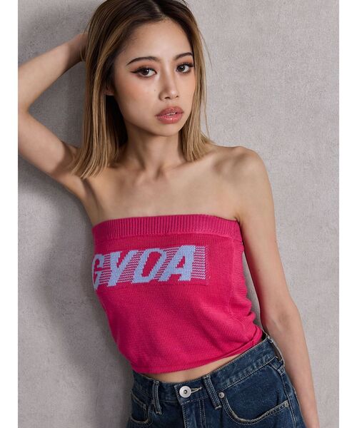 GYDA（ジェイダ）の「GYDA ニットベアトップス（ニット/セーター・レディース・オフホワイト/ブラック/スカイブルー/ピンク/ライム・FREE）」の13枚目の写真