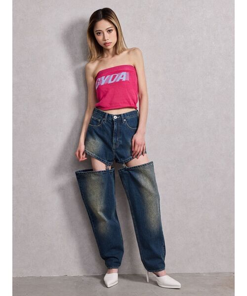 GYDA（ジェイダ）の「GYDA ニットベアトップス（ニット/セーター・レディース・オフホワイト/ブラック/スカイブルー/ピンク/ライム・FREE）」の14枚目の写真