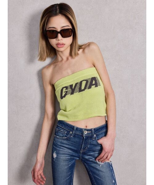 GYDA（ジェイダ）の「GYDA ニットベアトップス（ニット/セーター・レディース・オフホワイト/ブラック/スカイブルー/ピンク/ライム・FREE）」の15枚目の写真