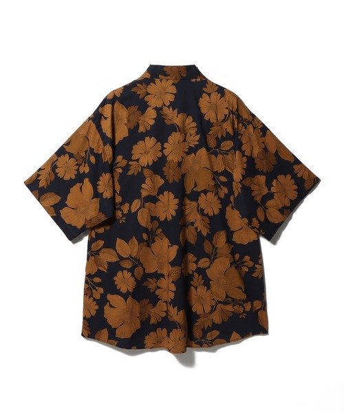 ESTNATION（エストネーション）の「ESTNATION / フラワーパターンハーフスリーブシャツ（シャツ/ブラウス・メンズ・ネイビー系/クリアブラウン/カリビアンブルー・LARGE/MEDIUM/SMALL）」の5枚目の写真