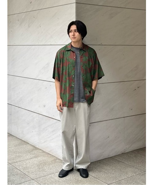 ESTNATION（エストネーション）の「ESTNATION / フラワーパターンハーフスリーブシャツ（シャツ/ブラウス・メンズ・ネイビー系/クリアブラウン/カリビアンブルー・LARGE/MEDIUM/SMALL）」の14枚目の写真