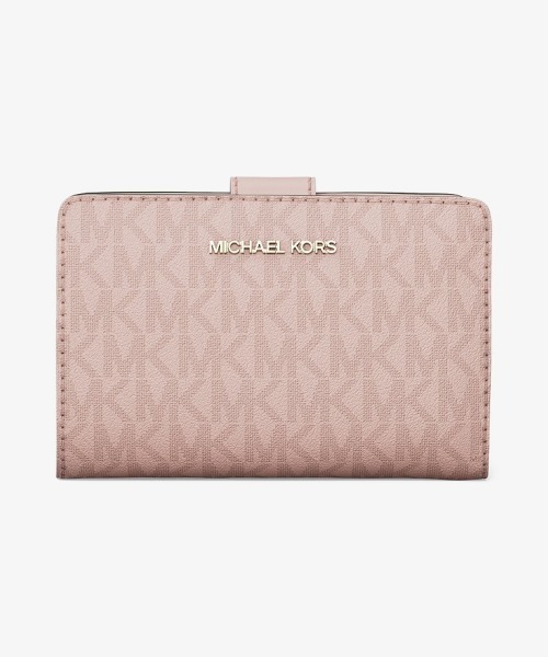 新品　MICHEAL KORS マイケルコース　財布　シグネチャー　ピンク マイケルコース Michael Kors 財布 三つ折り財布 折りたたみ財布 ミニ