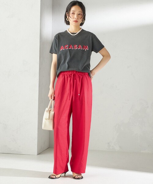 SHIPS（シップス）の「ACASAM:クルーネック TEE（Tシャツ/カットソー・レディース・パープル/ブラック/ホワイト/ライトブルー・ONE SIZE）」の19枚目の写真