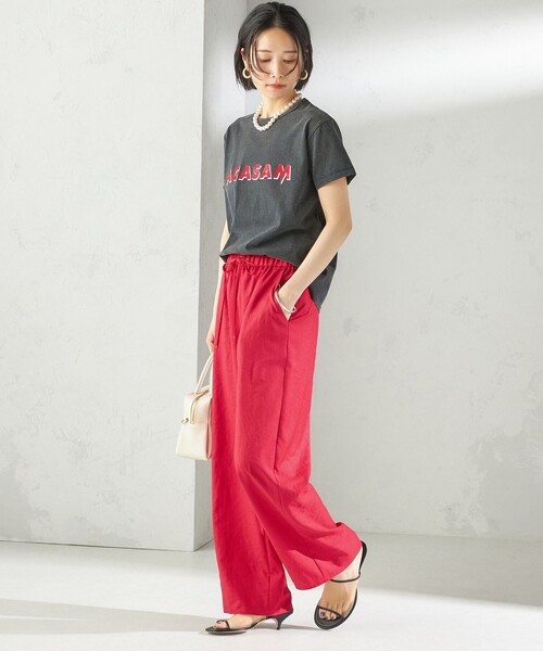 SHIPS（シップス）の「ACASAM:クルーネック TEE（Tシャツ/カットソー・レディース・パープル/ブラック/ホワイト/ライトブルー・ONE SIZE）」の21枚目の写真