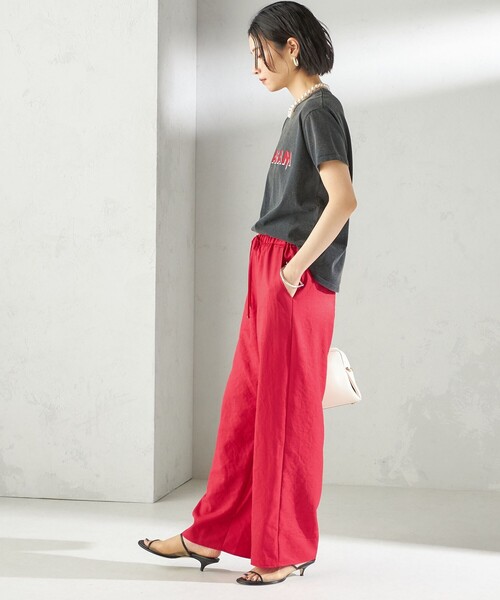 SHIPS（シップス）の「ACASAM:クルーネック TEE（Tシャツ/カットソー・レディース・パープル/ブラック/ホワイト/ライトブルー・ONE SIZE）」の22枚目の写真