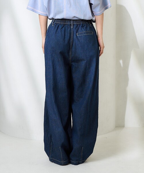 新品未使用　リネン混イージーパンツ　BLUE ITEMS URBANRESEARCH パンツ リネン混イージーパンツ レディース