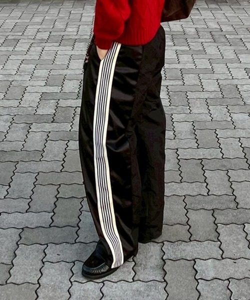 ユニセックス】ナイロン×ジャージ切替えトラックパンツ（その他パンツ