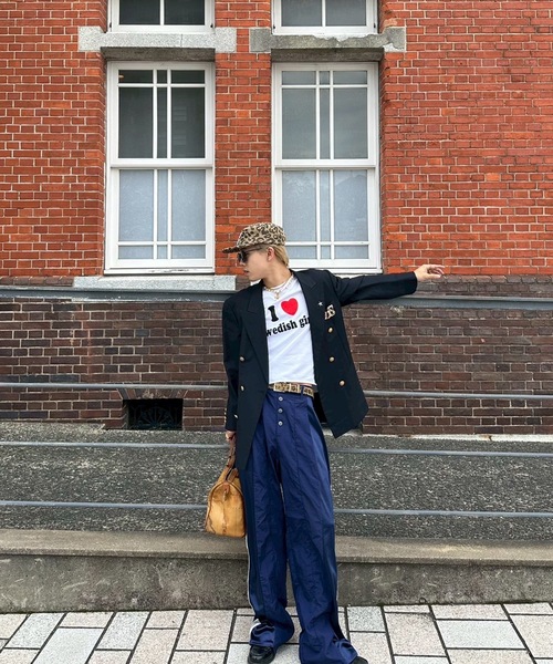 UNDERSTATEMENTs(アンダーステイトメント)の「【ユニセックス】ナイロン×ジャージ切替えトラックパンツ(その他パンツ・メンズ・ブラウン/ネイビー/ブラック・SMALL/MEDIUM/LARGE/X-SMALL)」の9枚目の写真