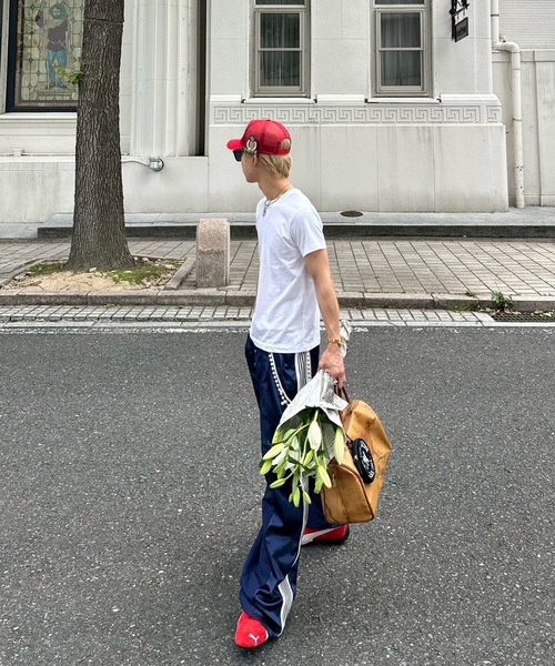 UNDERSTATEMENTs(アンダーステイトメント)の「【ユニセックス】ナイロン×ジャージ切替えトラックパンツ(その他パンツ・メンズ・ブラウン/ネイビー/ブラック・SMALL/MEDIUM/LARGE/X-SMALL)」の7枚目の写真