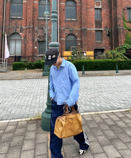 UNDERSTATEMENTs(アンダーステイトメント)の「【ユニセックス】ナイロン×ジャージ切替えトラックパンツ(その他パンツ・メンズ・ブラウン/ネイビー/ブラック・SMALL/MEDIUM/LARGE/X-SMALL)」の10枚目の写真